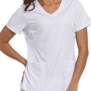 Like New HH Works by Healing Hands white scrub top, 1X